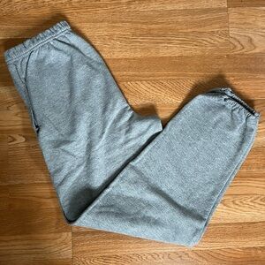 Jerzees Gray Sweatpants Elastic Cuffs Relaxed Fit